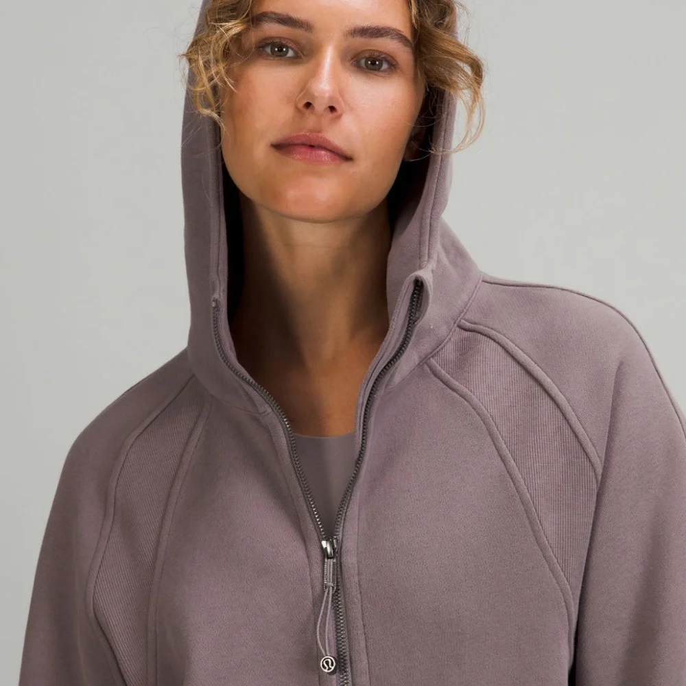 Lululemon Scuba Oversized Full Zip * Lunar Rock XS/S NWT Discontinued - Picture 5 of 8